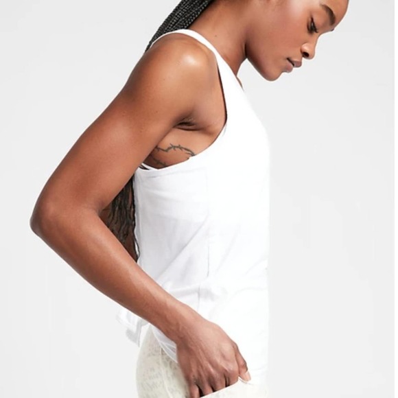 Athleta Essence Vital Tie Back Tank Top WHITE XXS - Picture 13 of 16